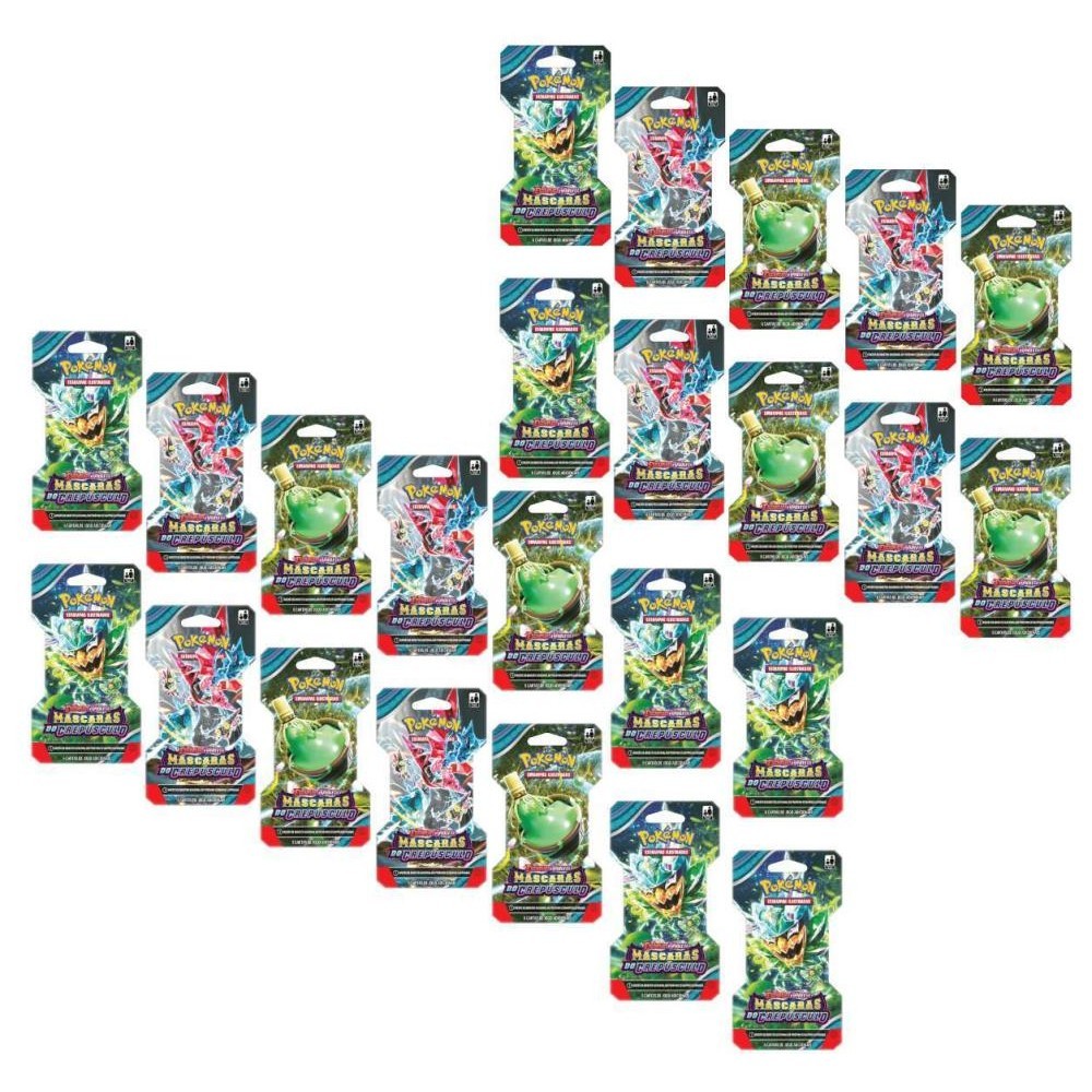 Pokémon Máscaras do Crepúsculo Caixa 24 Blisters 144 Cartas