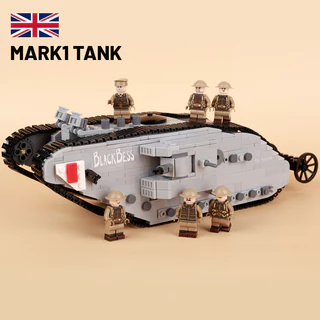 Marca Militar Nacional 1MOC Segunda Guerra Mundial Tanque Britânico Modelo de Jogo para Serviço Pesado de Tanques de Pequenas Partículas Compat