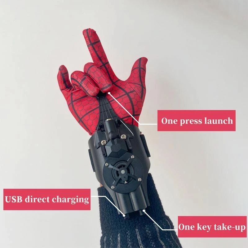 Lançador De Aranha Homem Coletor De Rosca Automático Elétrico Spider