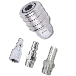 Kit Conector P/ Compressor de Ar Engate Rápido 1/4