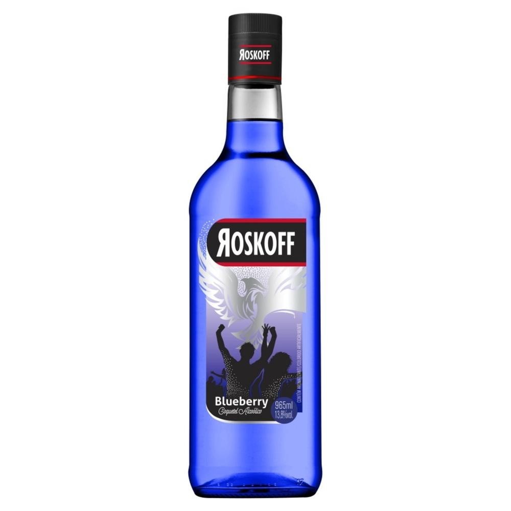 Vodka Roskoff Colorida Blueberry 965Ml | Shopee Brasil