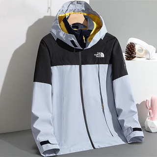 Bordado Logotipo TNF Casaco Original Com Capuz Bombardeiro Exterior Plano