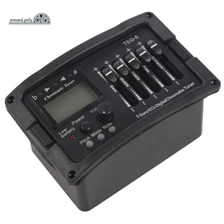 5 Banda Guitarra Acústica Pré-Amplificador EQ Equalizador Clássico De Mistura Digital Sintonizador Piezo Captador Sem Pi