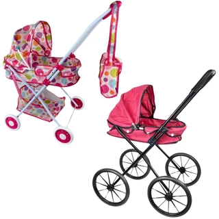 Carrinho De Boneca Bebe de luxo Berço Brinquedo Infantil - Castela