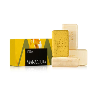Sabonete em Barra Puro Vegetal Cremoso e Esfoliante Ekos Maracujá - Natura - 4 un de 100 g