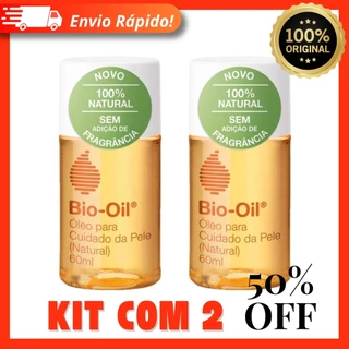 Bio-Oil Óleo Corporal Natural - 60ml 100% Original - Kit com 2 Unidades Bio Oil
