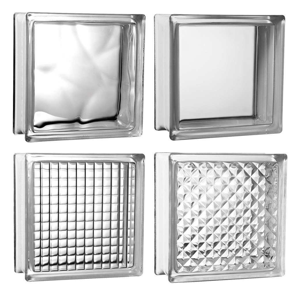 Tijolo Bloco De Vidro Transparente 19x19x8 Tradestar
