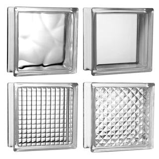 Tijolo Bloco De Vidro Transparente 19x19x8 Tradestar