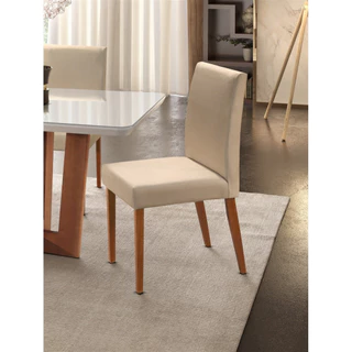 Conjunto com 2 cadeiras Talia Madeira Mobillare