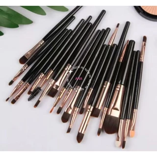 Kit com 2 Jogo de Pincéis 20 PCS de maquiagem Cor aleatória em Oferta na Shopee