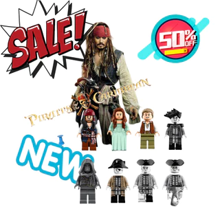 Compatível Com A Série LEGO mini Piratas Do Caribe Capitão Salazar Figura De Blocos De Construção Montados-Ornamentos De Brinquedos Para Montagem Educacional Infantil