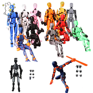 Figura De Ação Móvel Conjunta 3D Manequim Impresso Multi-Jointed Movable DIY Lucky 13 Robô Dummy Montagem De Brinquedos Presente De Aniversário Para Crianças