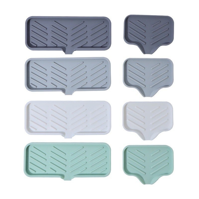 ZBAO Bandeja De Silicone Para Torneira De Cozinha Pia Sabão Armazenagem