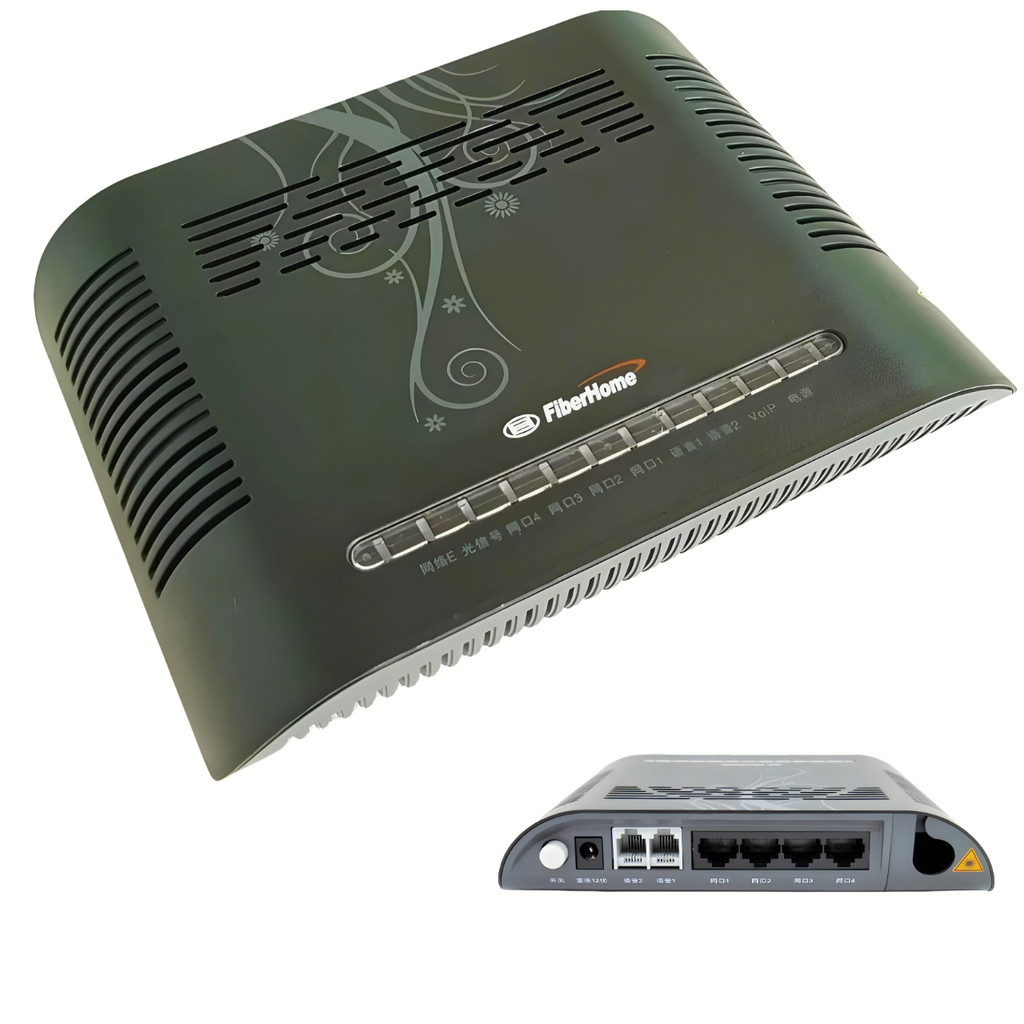 Moldem Onu Gpon An5506-04 Fiberhome Preto Fibra Óptica bridge Novo a Pronta Entrega + NF-e