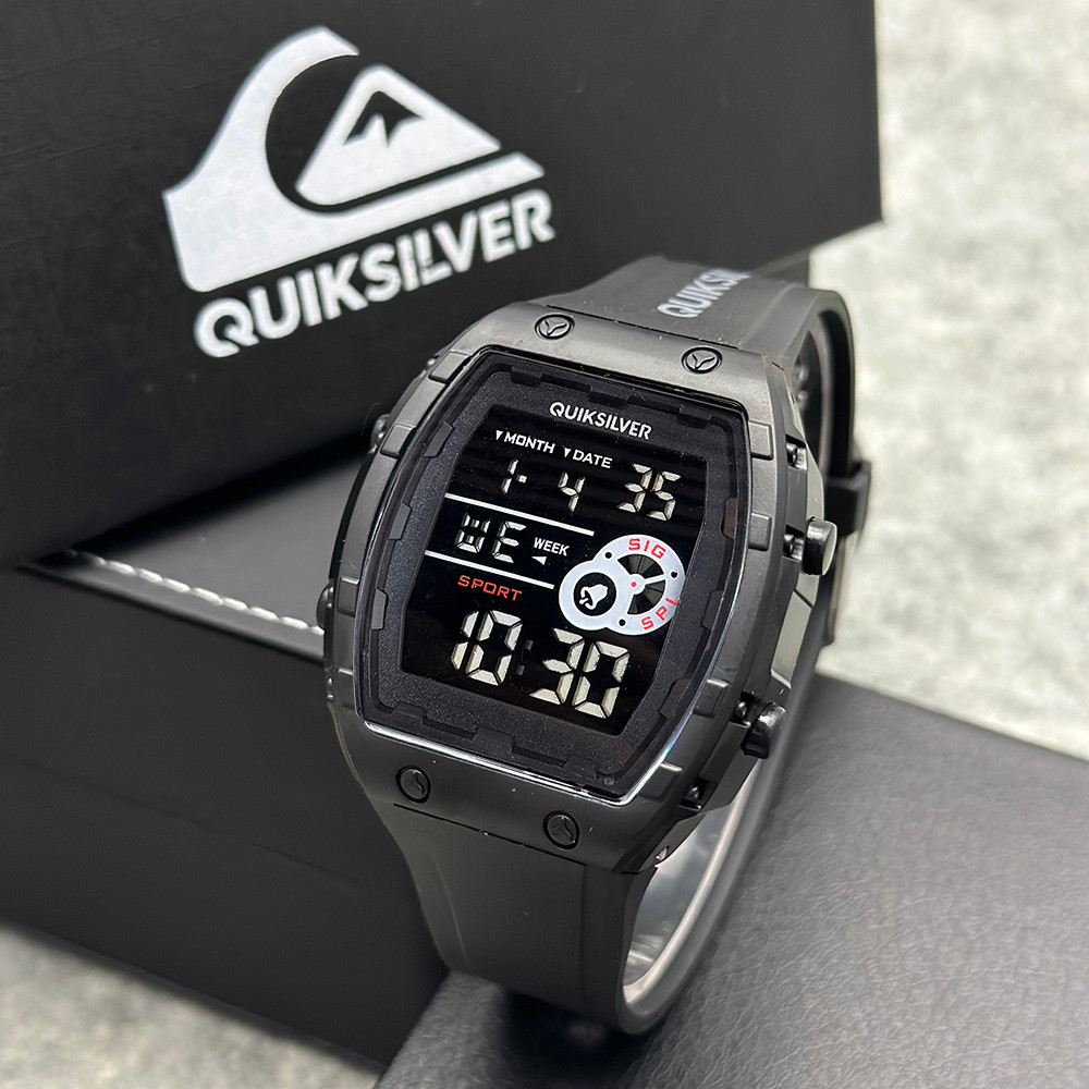 QUICKSILVER Homens Borracha Relógio Digital Led À Prova D'água ...