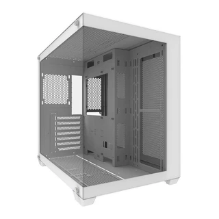 Gabinete Gamer Aigo DarkFlash C285P, Mid-Tower, Lateral de Vidro, Branco, C285P-WHITE em Oferta na Shopee