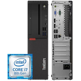 CPU Empresarial Lenovo, Thinkcentre M720s, Core i7 8ª Geração, 16GB de RAM e SSD-256GB