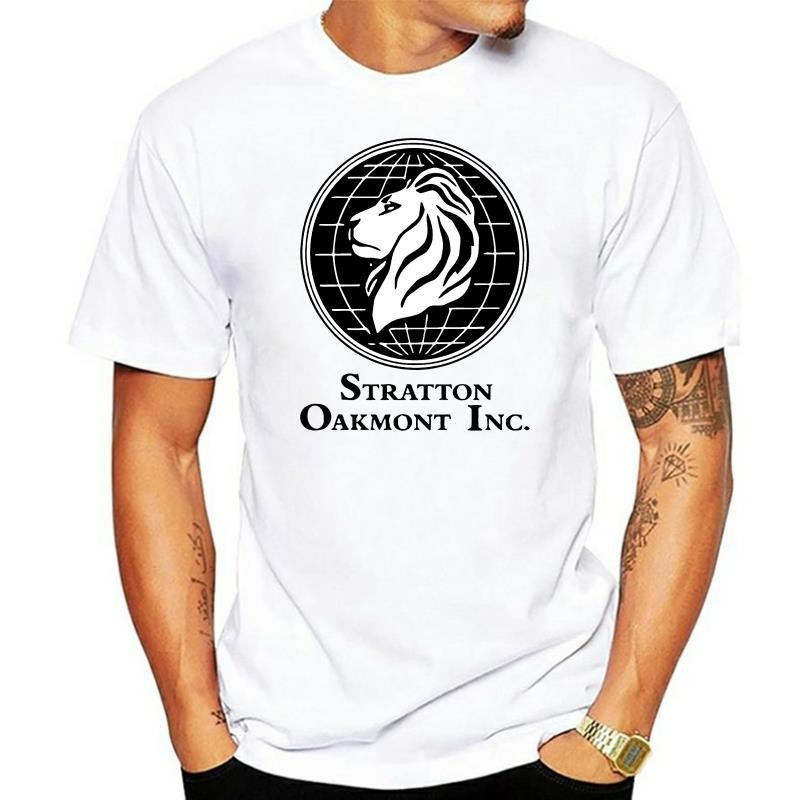 Novo Stratton Oakmont Wolf Wall Street Comércio De Estoque De Lobo Camiseta De Filme Financeiro Algodão Personalizar