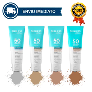 Protetor Solar Facial FPS 50 Toque Seco 60g Sunless Envio Imediato