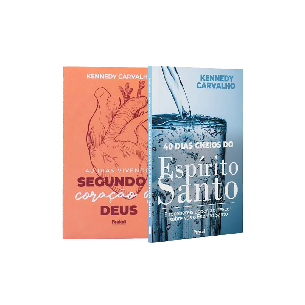 Kit 2 Livros - 40 Dias de Fogo Espiritual | 40 Dias Cheios do Esprito  Santo + 40 Dias Vivendo Segundo o Corao de Deus | Shopee Brasil