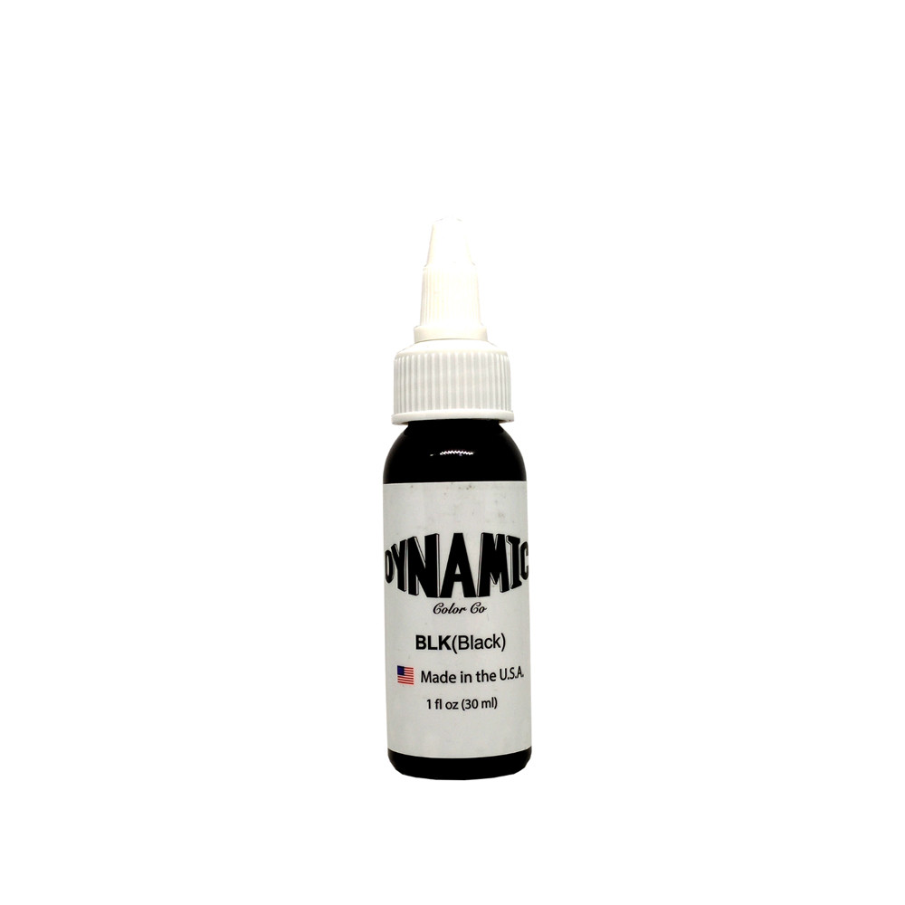 Tinta Tattoo Tatuagem Dynamic BLK (PRETO) Original 30ml