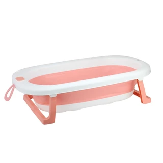 Banheira Dobrável 34 Litros Infantil Retrátil Rosa Portátil Para Bebê CBS0293 - Castela