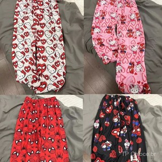 Conjunto Hello Kitty Sanrio Para Meninas - Calça E Camisa De Manga Comprida Rosa Para Outono E Inverno