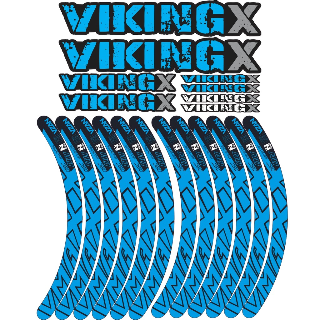 Adesivo Viking X + Vmaxx Kit completo Mountain bikeAzul | Shopee Brasil
