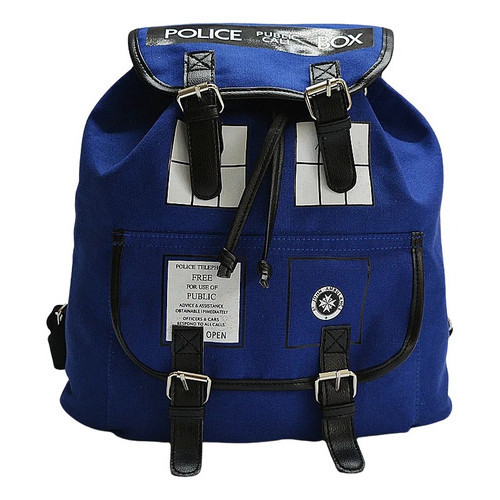 Bolsa Mochila Tardis Doctor Who Azul