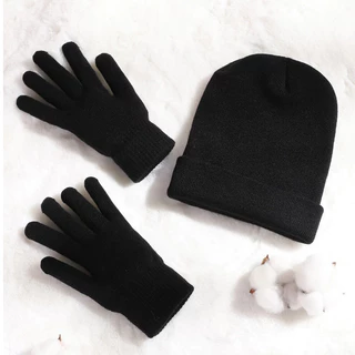 Kit Com Touca e Luvas de Inverno em Lã Para Adultos/Oferta Especial/Descontos em Oferta na Shopee