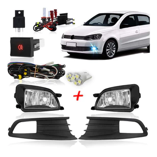 Kit Farol Milha Gol Voyage G6 Bot Mod Orig + Xenon 8000k