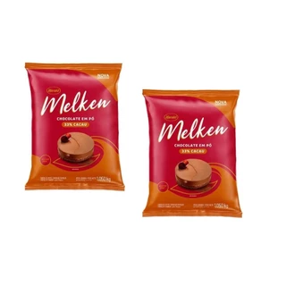 Kit 2 Chocolate em pó Melken 33% Cacau 1kg