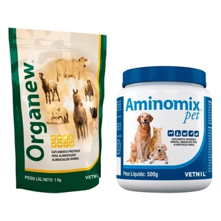Organew Pó 1 Kg + Aminomix Pet 500g - Vetnil