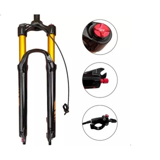 Garfo Suspensão Bike 29 Ar Óleo Magnésio Trava No Guidão
