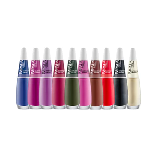 Kit Colecao Esmalte A Cor Da Sua Moda 5 Manicure Impala 7,5Ml Novidade 2024