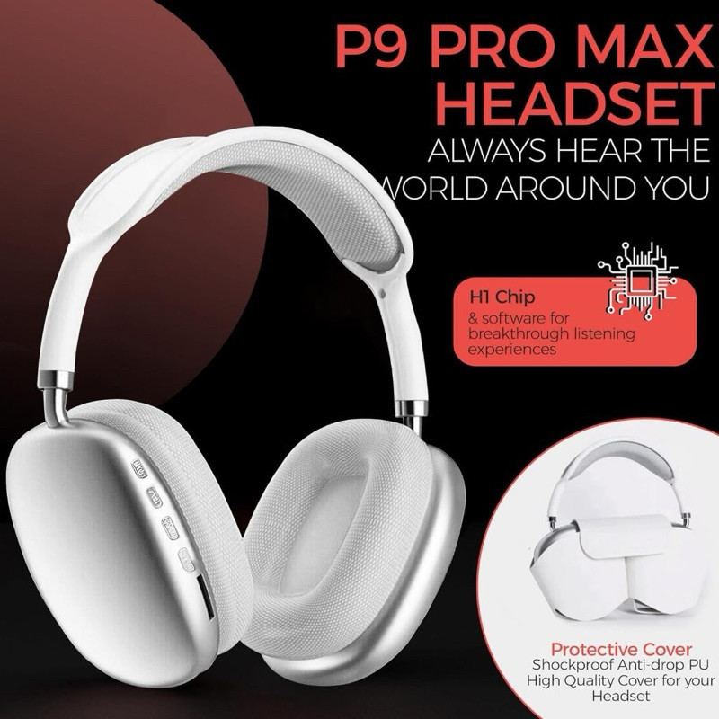 P9 Air Bluetooth Music Fone De Ouvido Estéreo Sem Fio Com Microfone HiFi max LOLO