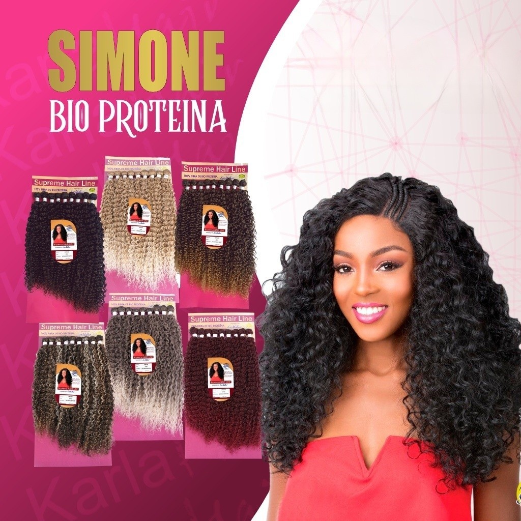 Cabelo Simone Supreme Hair Line Cacheado – Ser Mulher 330G | Shopee Brasil