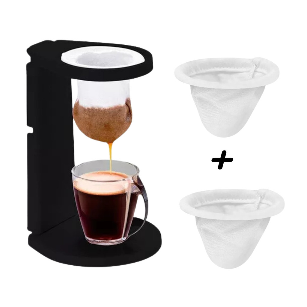 Kit Suporte Mini Coador Individual De Café Keita + 2 Refil | Shopee Brasil