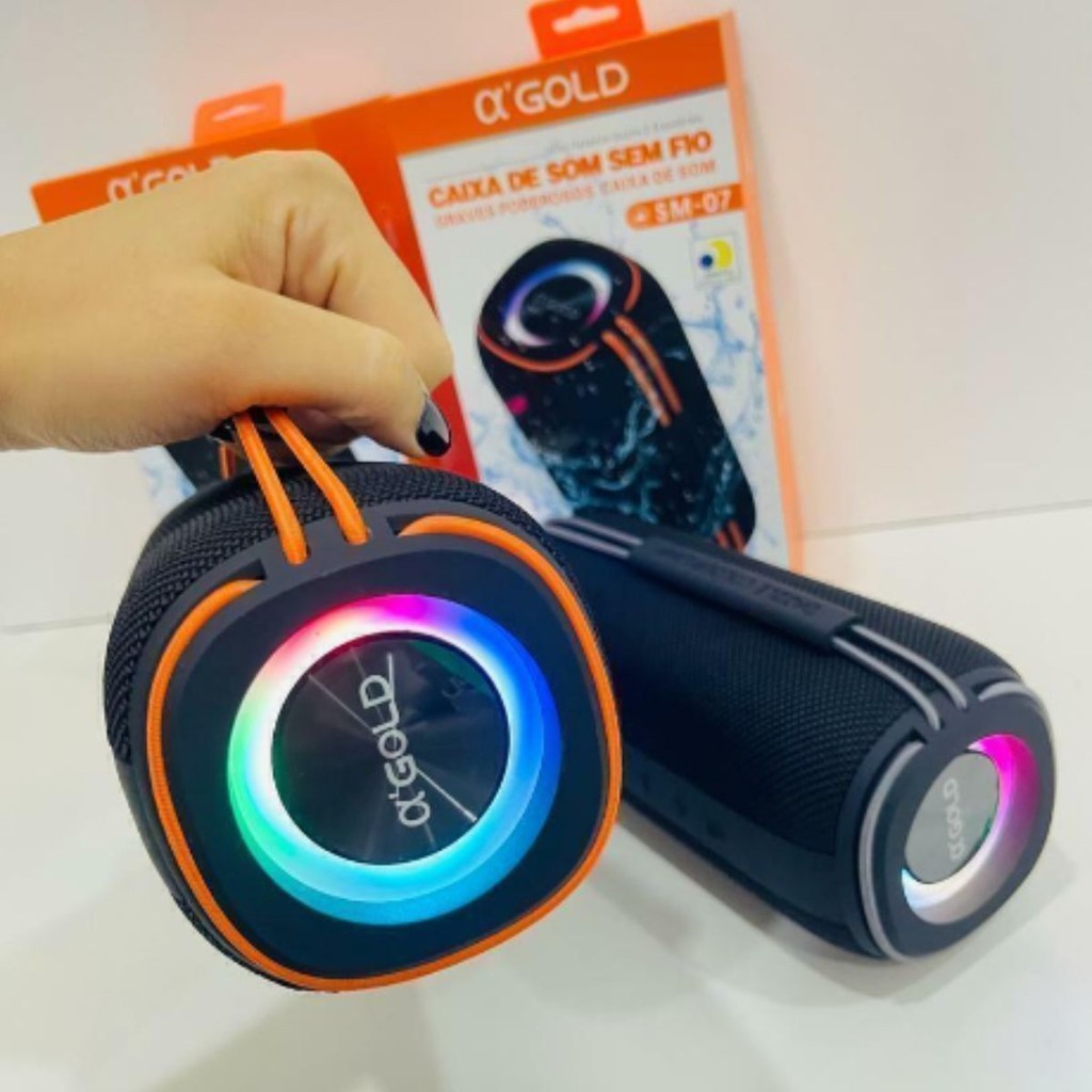 Caixa de som Bluetooth Resistente a Água com Alto Falante Duplo 30W e ...