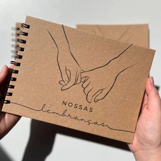 Álbum de Fotos Scrapbook - Nossas Lembranças - Dia dos Namorados