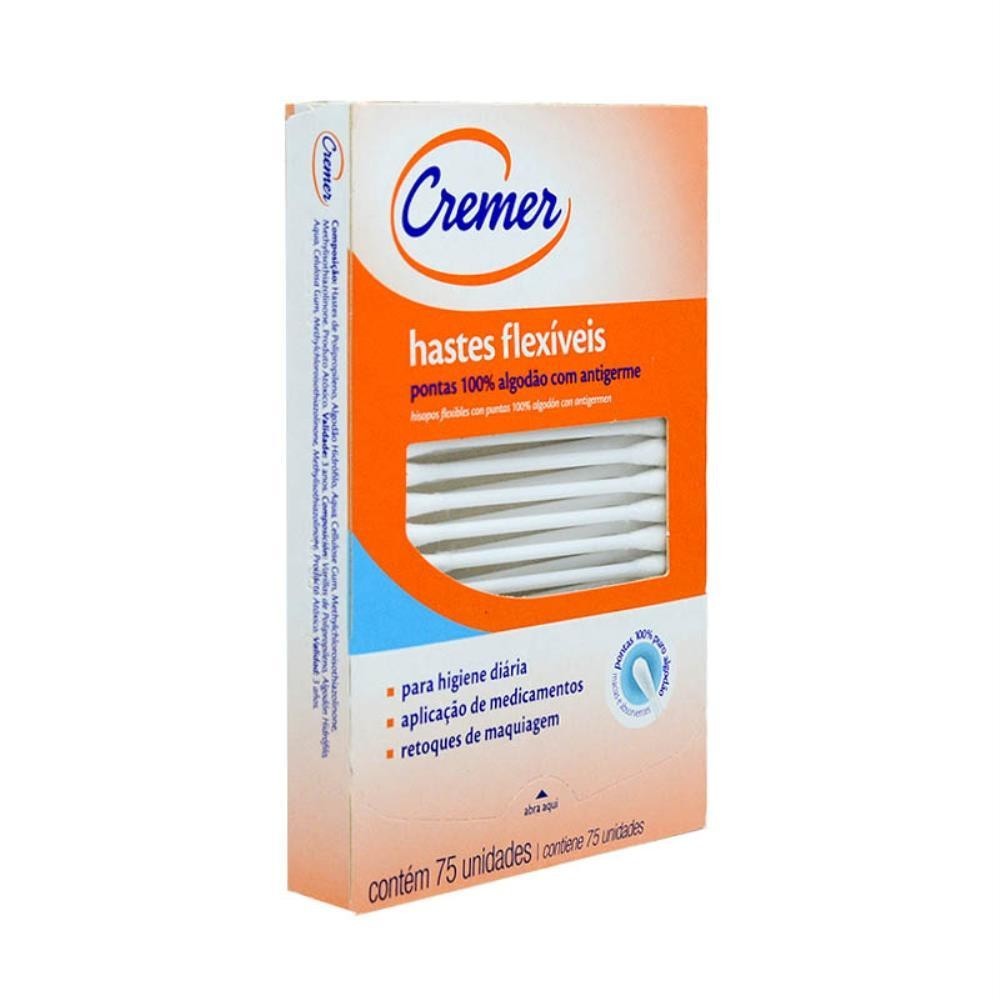 HASTE FLEXIVEIS CREMER COM 75 UNIDADES | Shopee Brasil