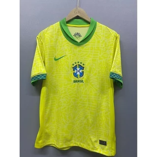 2024/25 Team Shirt Brasil Amarelo Thai Camisa Blusa De Futebol