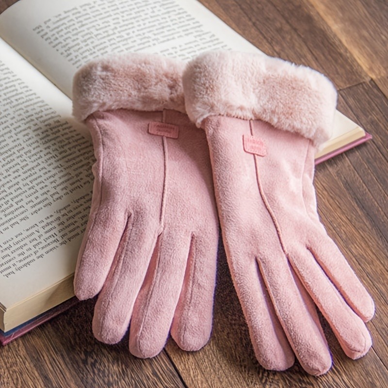 Luvas De Inverno Térmicas De Tela Térmica Com De Toque Feminina ...
