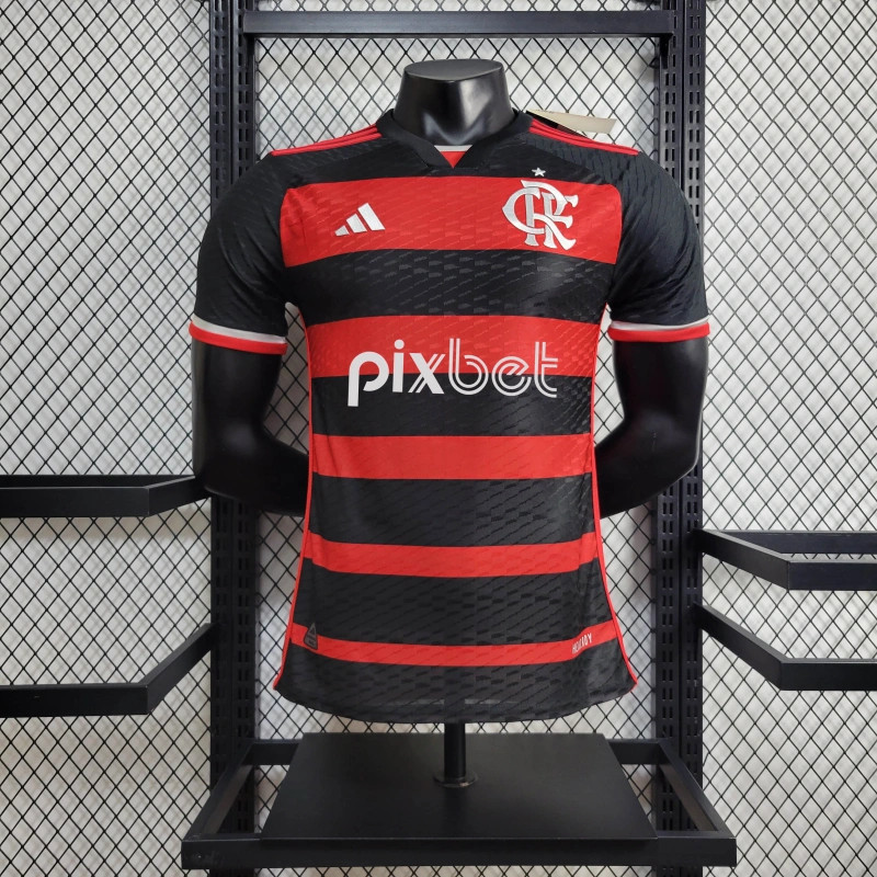 24-25 Jogadores Flamengo home Flamenco Camisa , Nova Tailandesa 2