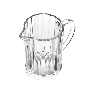 Jarra Pequena de Suco Água Leite Vidro Radial 290ml Lyor Transparente