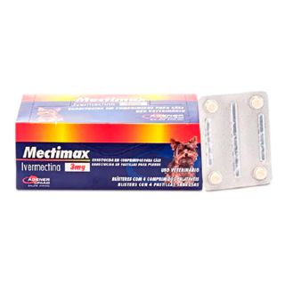 Kit 2un. Antiparasitário Mectimax Cães 3mg com 4 Comprimidos em Oferta na Shopee