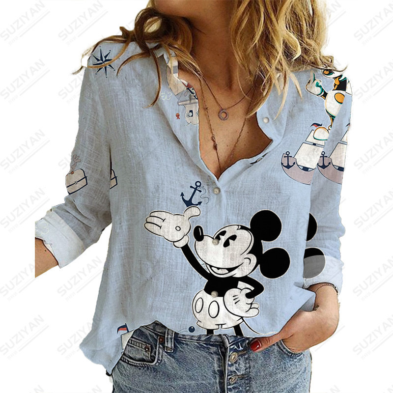 Camisa fashion mickey feminina