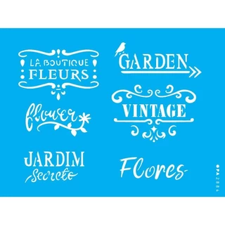 Stencil Opa 15 X 20 cm - Para Jardim - 2884 em Oferta na Shopee