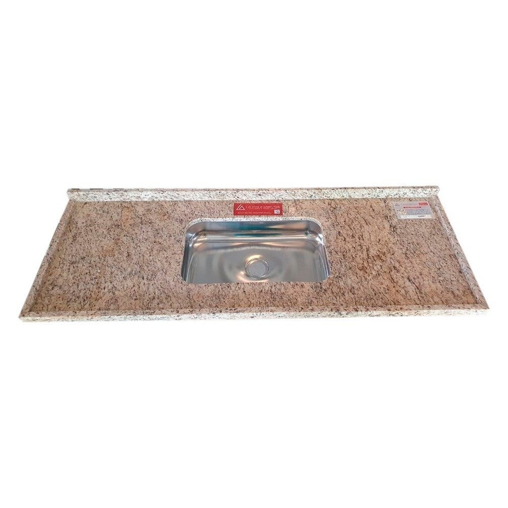 Pia de Cozinha Granito 150 Cm Santa Cecilia Standard Cuba Simples 150cm ...