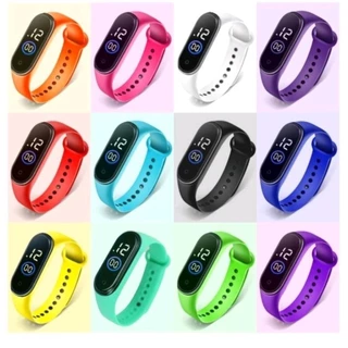 Relógio Digital Mi Band Tela LED Touch Pulseira de Silicone Moda Unissex Relógio LED Eletrônico TOP 003 003
